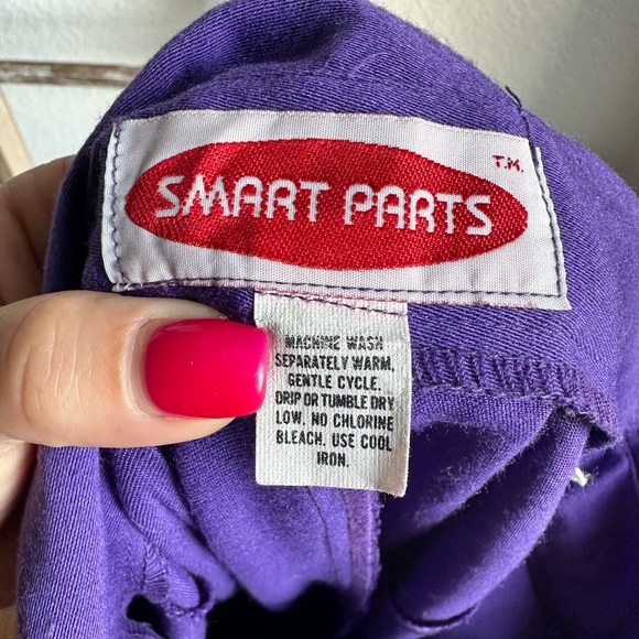 Smart Pants Vintage High Waist Stirrup Pants Purple Sz: 0 - Picture 4 of 5